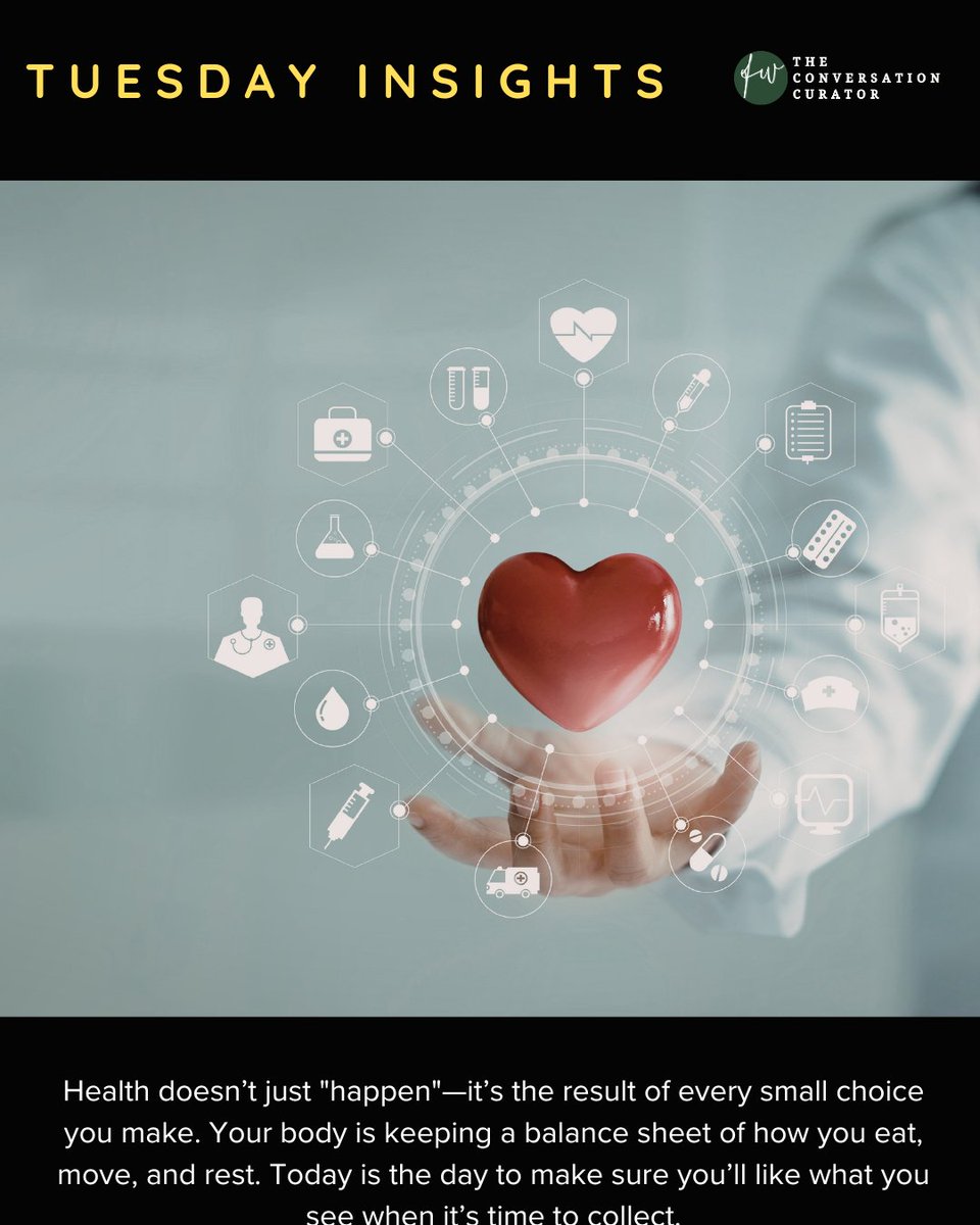 fayewatermancc's tweet image. Health doesn't just happen; it's a daily investment. 🍎 Every choice you make either builds you up or breaks you down. Don't wait for "next week"—choose one healthy shift right NOW. #OwnYourHealth #Wellness
