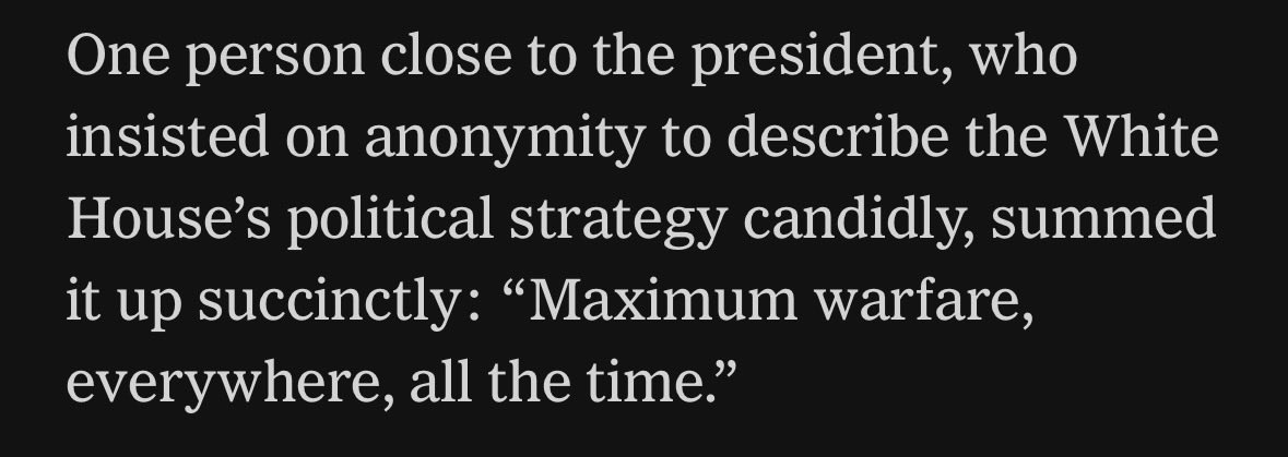 The main assertion here, that Jeffries is “calling for ‘violence,’ especially against members” like her, is made up.

GOP gripe since Saturday is that Jeffries endorsed “maximum warfare” after the VA gerrymander vote. He was quoting an anon Trump aide. nytimes.com/2025/08/02/us/…