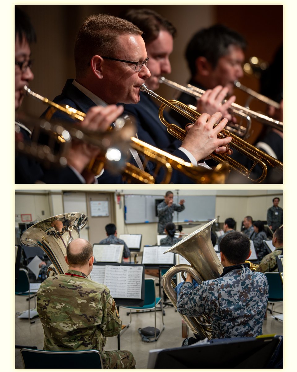 USAFBandPacific's tweet image. Oh yeah, it’s collab time with our friends at the @jasdf_cab!

Our members were invited to play and perform with this stellar wind ensemble, and these were the coolest collaborative experiences we got to be a part of!
.
.
.
#japan #musicshorts #alliance #starsandstripes
