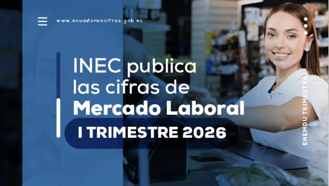 Ecuadorencifras's tweet photo. #INECInforma
📊Ya están disponibles los resultados trimestrales de la Encuesta Nacional de Empleo, Desempleo y Subempleo #ENEMDU.
📋El informe presenta información actualizada sobre el mercado laboral del país, con resultados a nivel nacional, urbano y rural. 🏘️
🔗Conoce el informe completo en la presentación oficia, en el siguiente enlace:
👉: https://t.co/e8QXSBBMso
#BuenasCifras #MejoresVidas