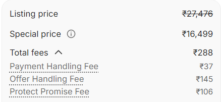 InfoBus4668's tweet photo. So I thought I was getting a great deal on Flipkart… 
Why are these charges added AFTER showing a “discounted price”?
A deal should be a deal—not a surprise bill.
Drop your experience below 👇
#HiddenCharges #FakeDiscount #StopHiddenFees #ConsumerAwareness #EcommerceIndia https://t.co/jZJVSnRsz1