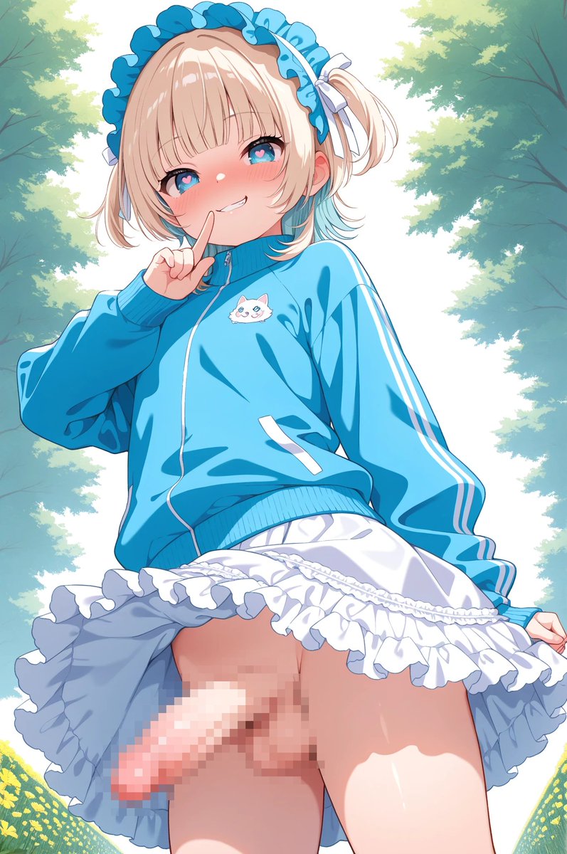 履いてないふたなり娘🩵