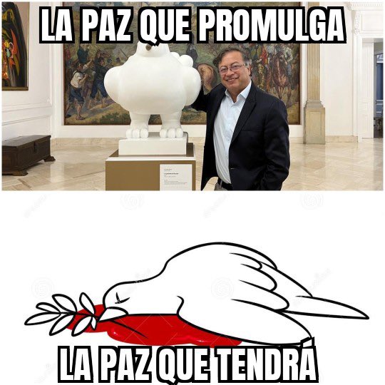 reinolopez's tweet photo. @lafm @cejoesto @petrogustavo se tiene que ser muy #descarado y salido de la realidad para afirmar algo así. #GobiernoCriminalCorruptoMentirosoYMafioso #gobiernoparadelincuentes #HerederodelasFarc #MalditosAsesinos https://t.co/wmXsSRMVVU