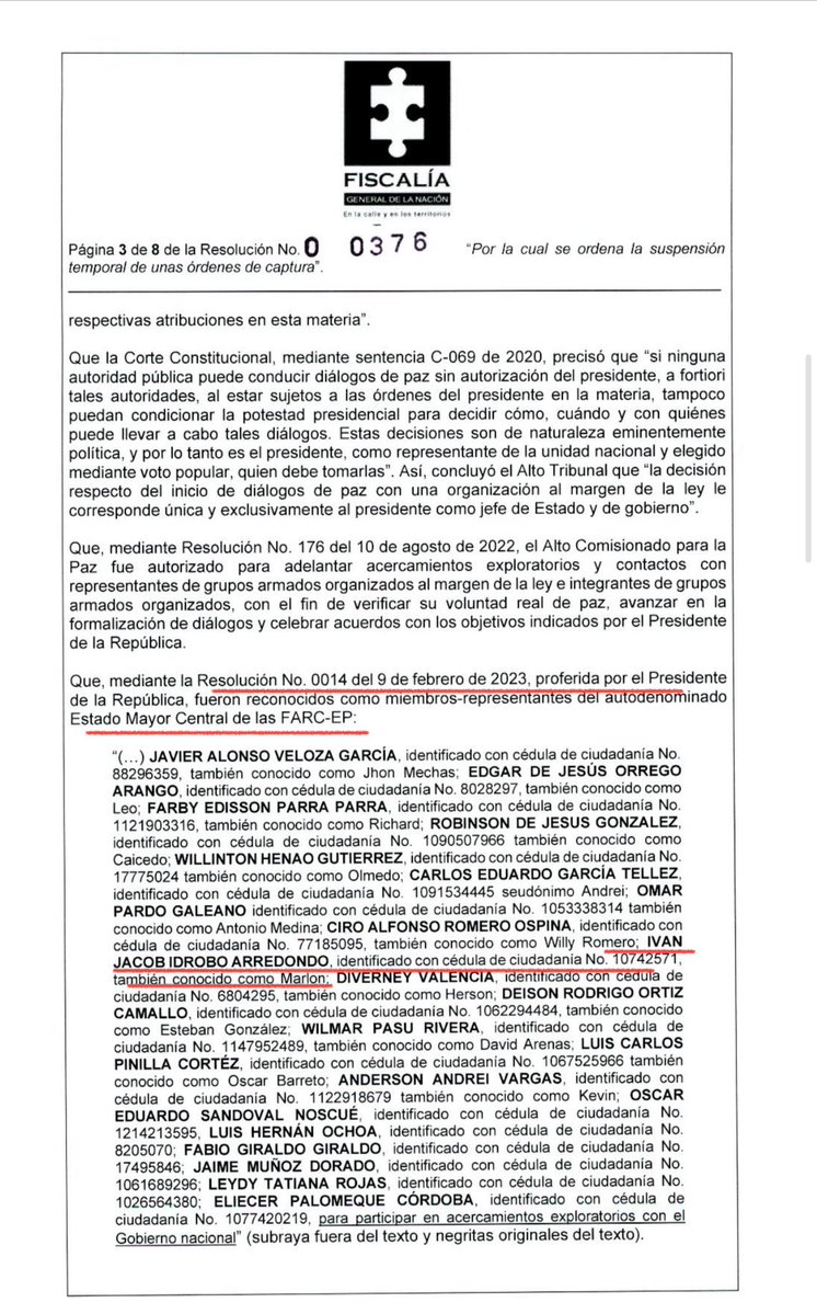 🇨🇴 Colombianos!! sabían ustedes que el GUERRILLERO DE LAS FARC que activo las bombas en el cauca dónde murieron 20 personas fue nombrado por PETRO gestor de PAZ ❓

👇🏻