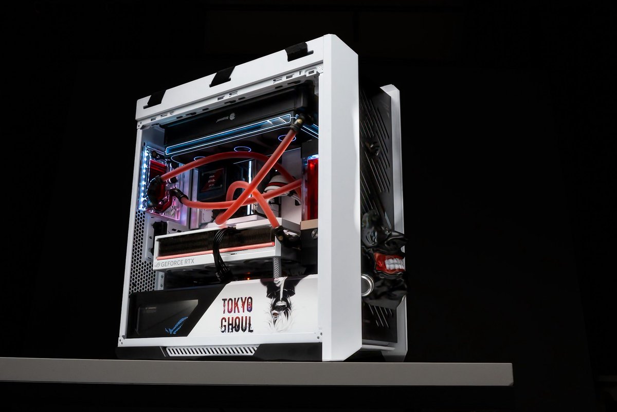 XPCMTeam's tweet image. Tokyo Ghoul PC build by Timmy Parker @pcwerkz  

#pcbuild #pcsetup #pcmodding #gamingpc #custompc #xpcm #watercooling #customloop #tokyoghoul