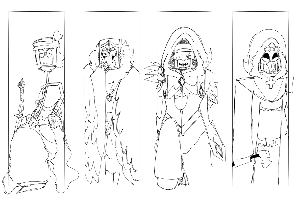Some sketch for new wallpaper for my tablet
