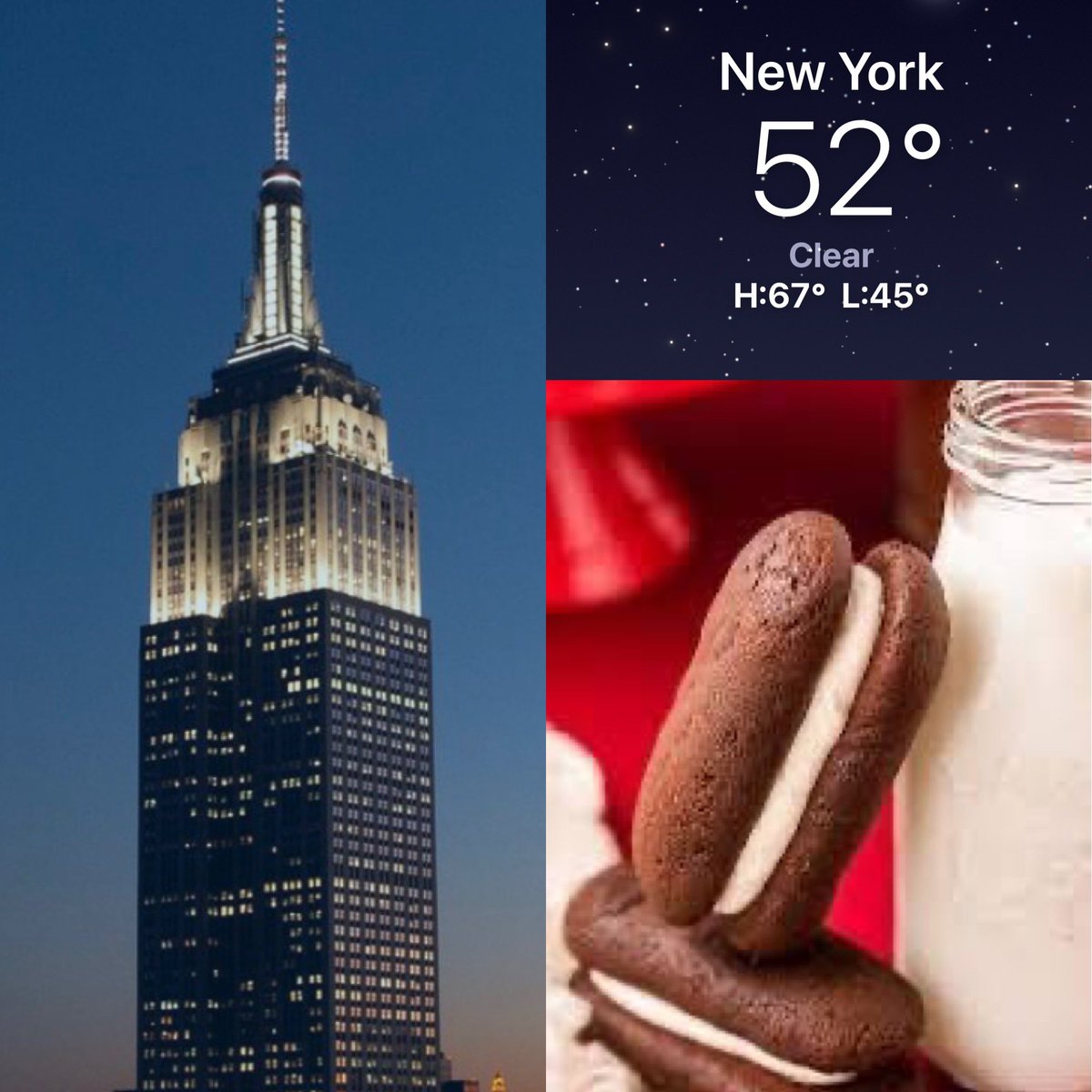 CorinnePulitzer's tweet image. Sunset was at 7:49PM on this last Monday in April &amp;amp; #NYers are looking forward to another Spring-like day tomorrow. The @EmpireStateBldg is lit in Signature White as #Foodies celebrate #NationalDevilDogDay👺 @EmpireStateBldg @NY1weather @HeyWhatDay @DiningGuide2Day @tweetmydrakes