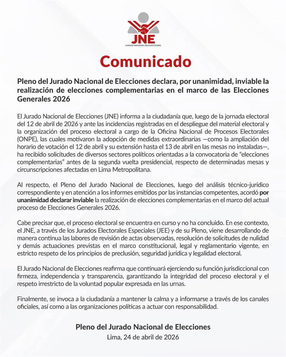 Exigimos que se publique el Acta de Sesión del JNE y la Resolución Oficial que respaldan este simple "Comunicado del JNE" QUE NO REVISTE DE LEGALIDAD NI DA VALOR JURÍDICO AL CONTENIDO QUE LO MOTIVA por tratarse, como digo, de un simple comunicado.