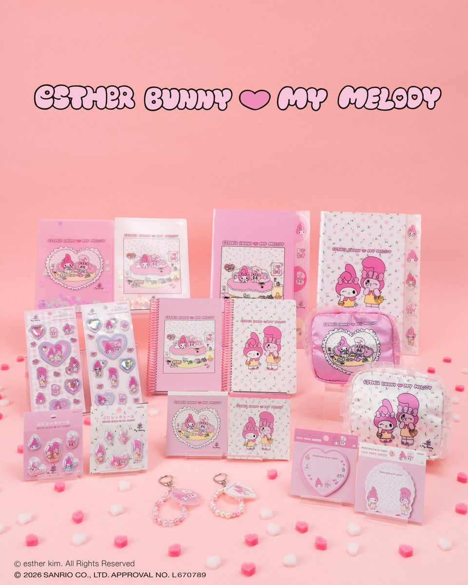 sunstar_now's tweet photo. ＼🎀新商品情報🎀／
「エスターバニー」×「マイメロディ」のコラボレーション企画♡
POPでガーリーな世界観が文具・雑貨になりました♪
スレッドでアイテム紹介続きます
4月下旬より順次発売予定
🔽商品詳細はこちらから🔽
https://t.co/JormkpMlNQ
#エスターバニー #マイメロディ #サンスター文具 https://t.co/X1njtg6Ubw