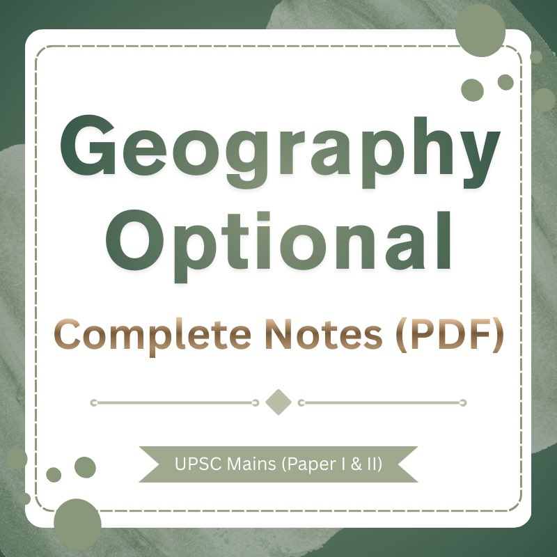 Lotus_Arise's tweet photo. #PriceDropped: Geography Optional Complete Notes (PDF) – #UPSC Mains (Paper I & II)
https://t.co/dZko1WyuMM
Comprehensive Geography Optional notes in PDF format, strictly aligned with UPSC syllabus and PYQs.
Includes Physical, Human, Indian & World Geography, Mapping notes, and topic-wise PYQs — ideal for structured preparation, revision, and answer writing for UPSC Mains.