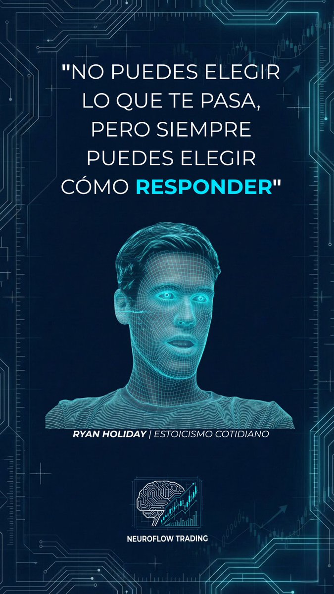 NeuroFlow_X's tweet image. El mercado ejecuta movimientos neutros. Tu frustración es un error por intentar controlar lo incontrolable. Ryan Holiday enseña que la soberanía reside en la respuesta. Procesar datos sin ego es tu ventaja. #Trading

NeuroFlow. Controla tu mente, controla tu trading.
#RyanHoliday