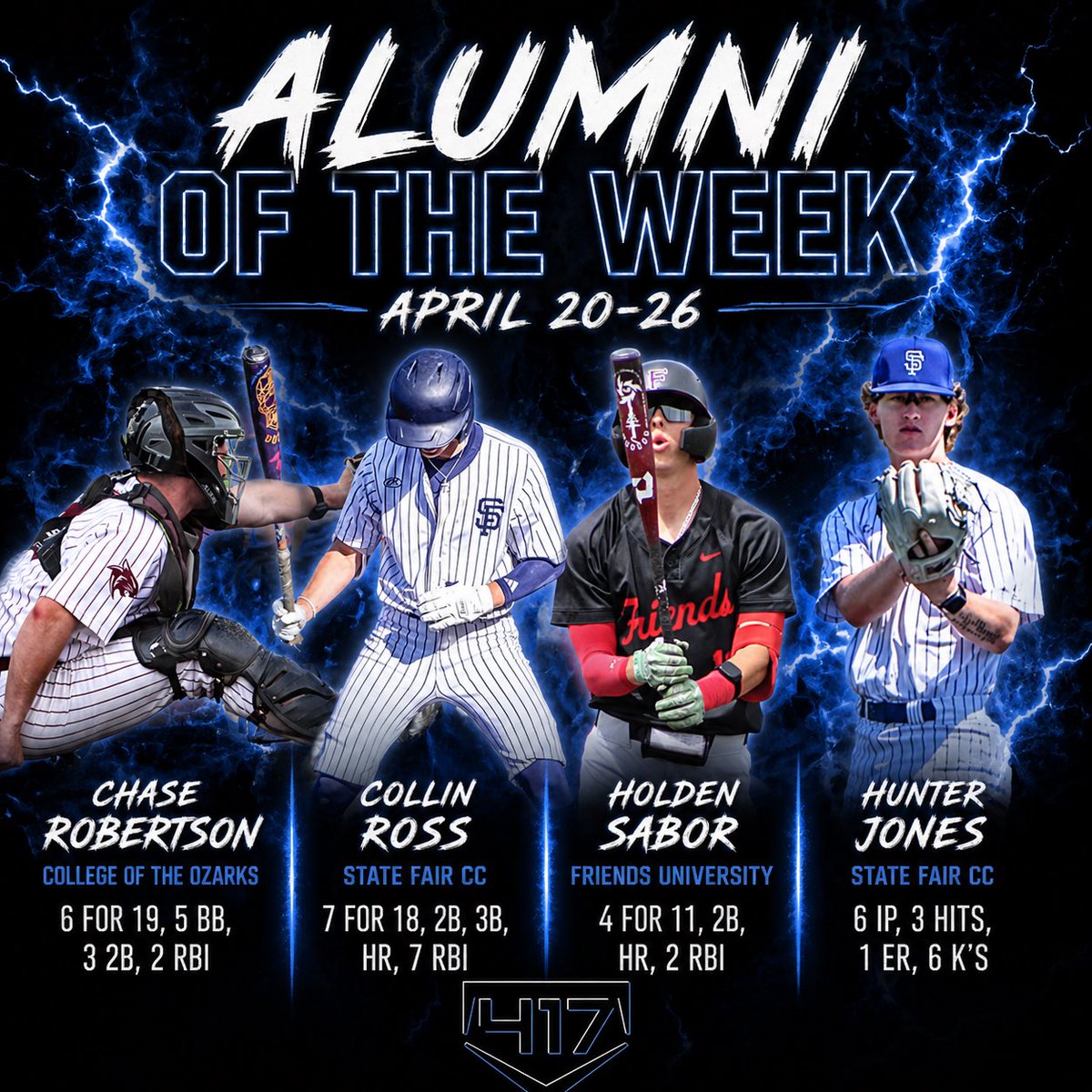417BSBL's tweet photo. 417 Alumni of the Week 

April 20-26 

#Family https://t.co/hPfoYIHU38