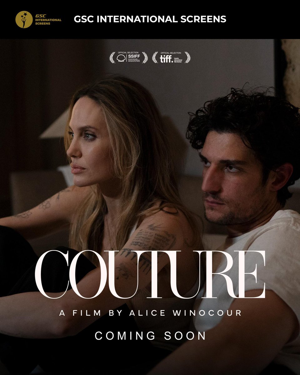 GSCinemas's tweet image. Beauty is only the surface.

GSC International Screens brings you #Couture, starring Angelina Jolie and written and directed by Alice Winocour, known for Proxima and Mustang.

Coming soon to GSC International Screens! Stay tuned!

#GSCInternationalScreens #GSCIntlScreens