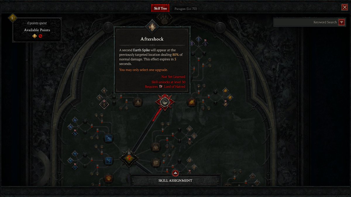 DemfireCreation's tweet photo. Don't bother re-installing Diablo 4 if you don't buy the expansion, 1/3 basic talent passives in the new season 13 are locked behind the xpac purchase and half the season quests to the new zone https://t.co/ye4oFxlxzZ