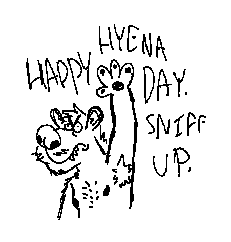i couldnt do anything for hyena day so heres this
