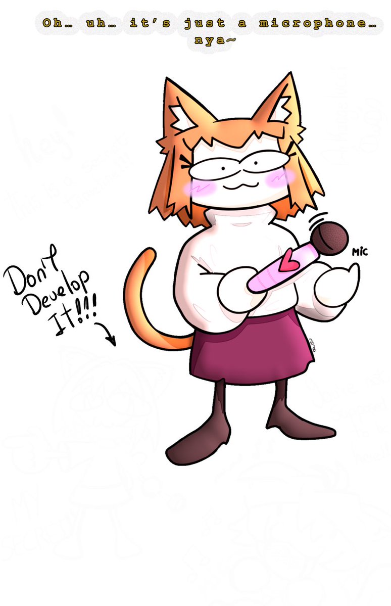 Nynyka_lumi's tweet image. Oh uh… it’s just a microphone… nya~ 😅😅
Neco Arc’s keeping secrets again… curious?…
If you noticed it, you’ve already uncovered her B/W secret 🙀
#necoarc #art #memes #fypシ゚