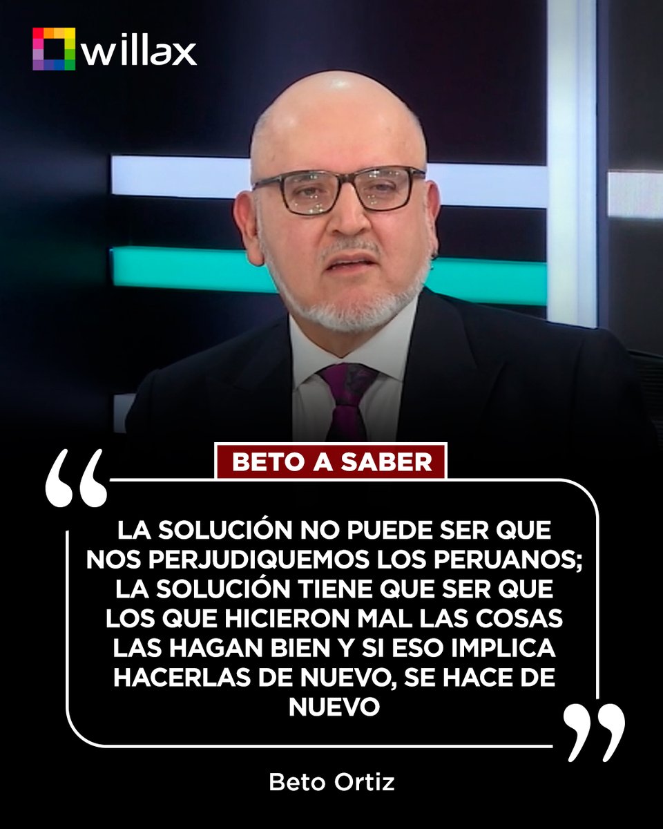 #BetoASaber | <a href="/PolloFarsantePe/">Beto Ortiz</a> arremete contra el JNE y la ONPE: “La solución no puede ser que nos perjudiquemos los peruanos; la solución tiene que ser que los que hicieron mal las cosas las hagan bien y si eso implica hacerlas de nuevo, se hace de nuevo”

Conoce más en