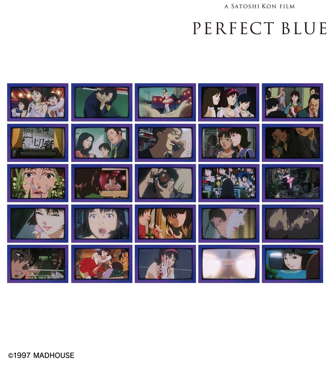 今敏 PERFECT BLUE パーフェクトブルー 缶バッジ 予約開始】『PERFECT BLUE』より「トレーディングマット缶バッジ