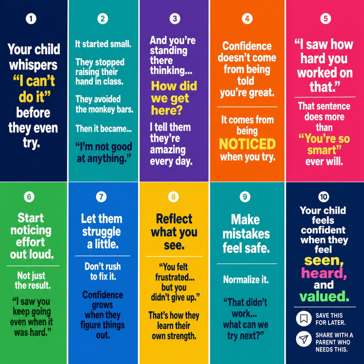 MHCenterKids's tweet image. If your child gives up before starting, this might change everything. 

Which of these will you try first?

#selfconfidence #childdevelopment #parentingtips #buildselfesteem