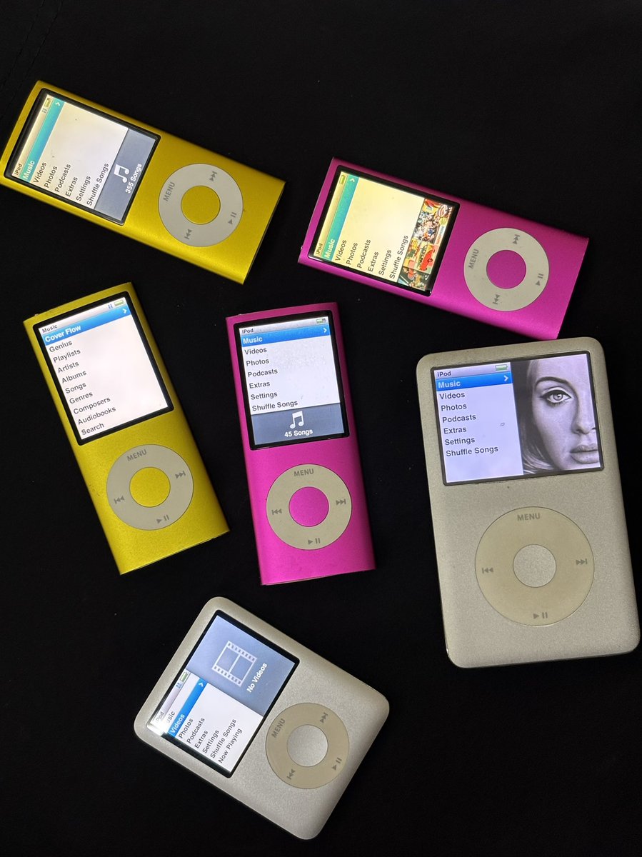 helloyoyeahh's tweet image. #ipod #ipodclassic6 #ipodnano4 แบตใหม่ ว่างทุกเครื่อง