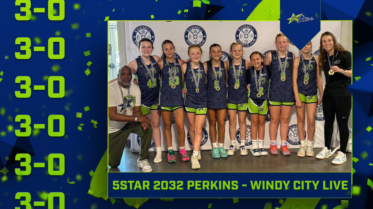 5starlifebball's tweet photo. 5star 2032-Perkins boasted a 3-0 record at the Windy City Classic in Willowbrook, IL this past Saturday.   Congrats to all!!! https://t.co/x6zdyUNlSr