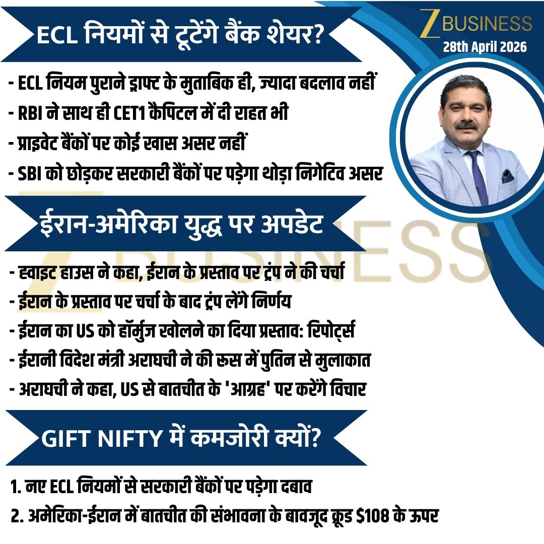 AnilSinghvi_'s tweet image. 28th April 2026 | आज की स्ट्रैटेजी 

#Nifty #BankNifty #StockMarket #Trading #Invest @ZeeBusiness