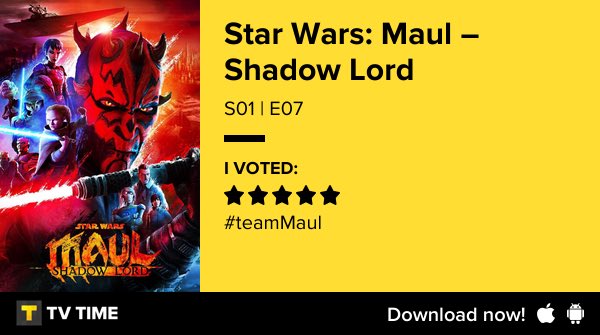 JBJblaze's tweet image. I've just watched Star Wars: Maul – Shadow Lord S01 | E07: Chapter 7: Call to the Oblivion! #MaulShadowLord #tvtime