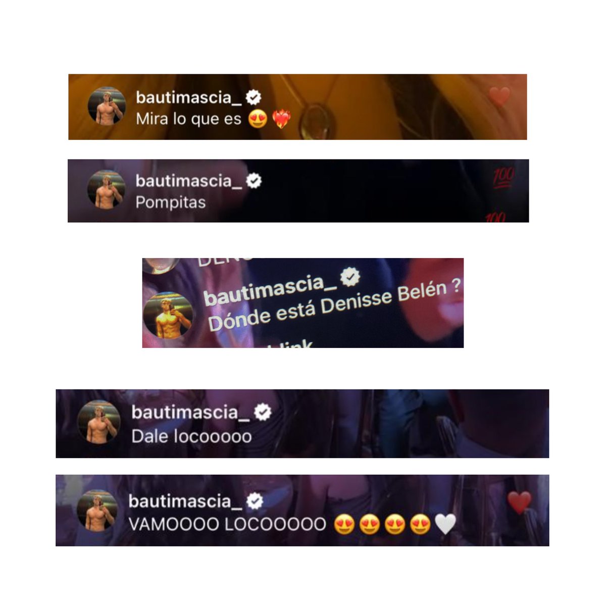 bautista en el chat del vivo siendo uno más del fandom 😂🤍