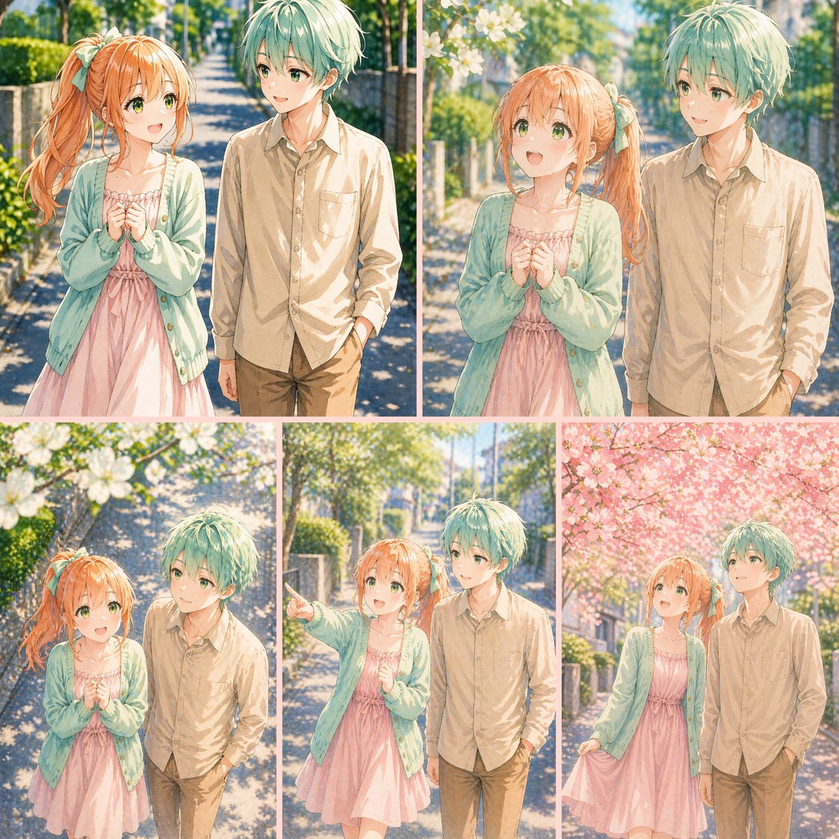 azumin1725's tweet image. 【総集編】ちさ蘭近所の花水木デート編（全5話）

【1/5🌿何気ない散歩道】

【2/5🤍見上げた先の季節】

【3/5🤍重なる白】

【4/5🌸重なる色】

【5/5🌸桜の余韻】
この後の話は、19時ポスト予定🌃

→各話へのリンクはリプ欄へ
1話目はこちら（引用元👇️）
🔔明日はお休み頂きます👋