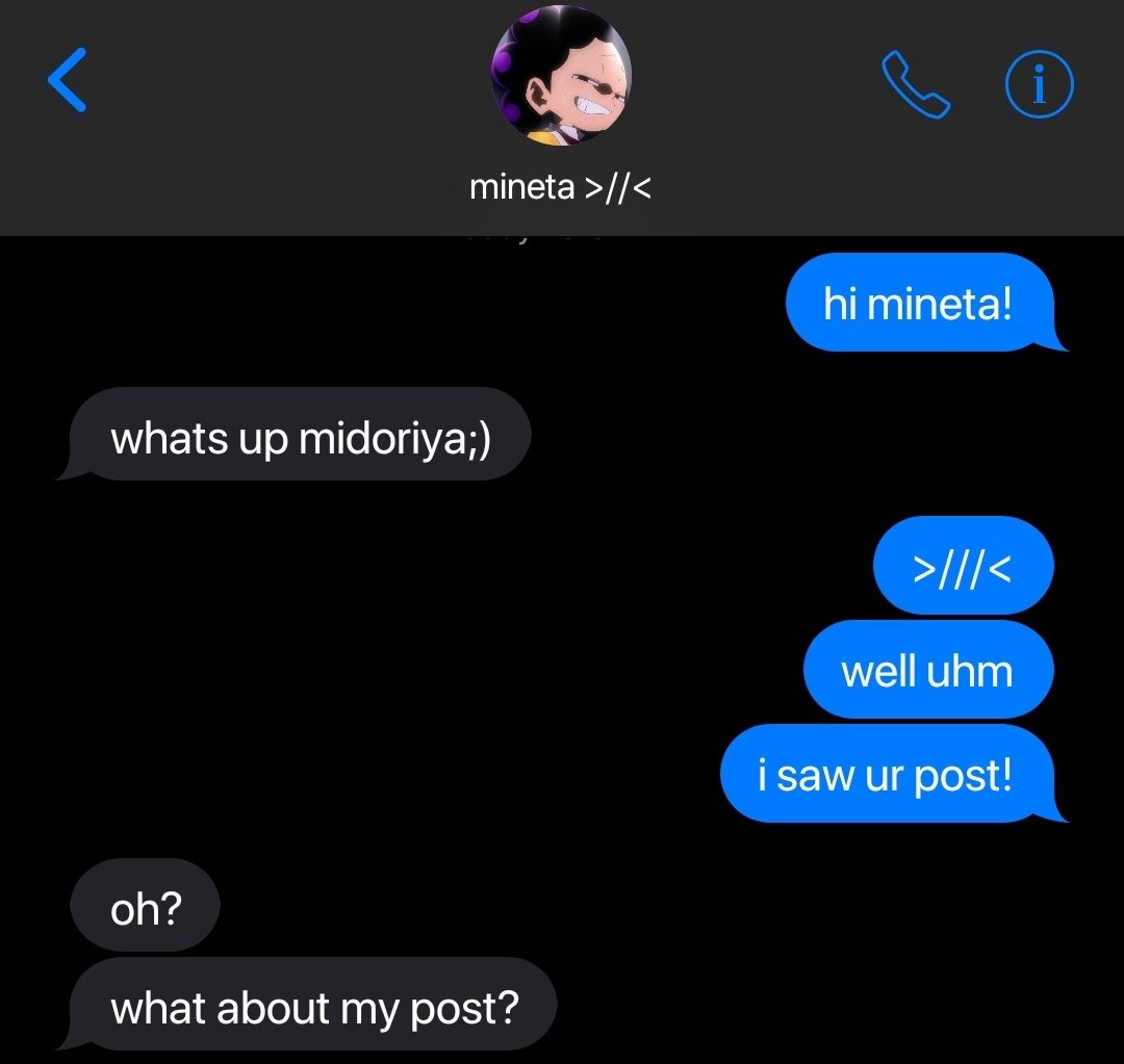 p1xiavv's tweet photo. #mineta x #izuku short socmed au😊😊😊 https://t.co/ybC8EDhtLK