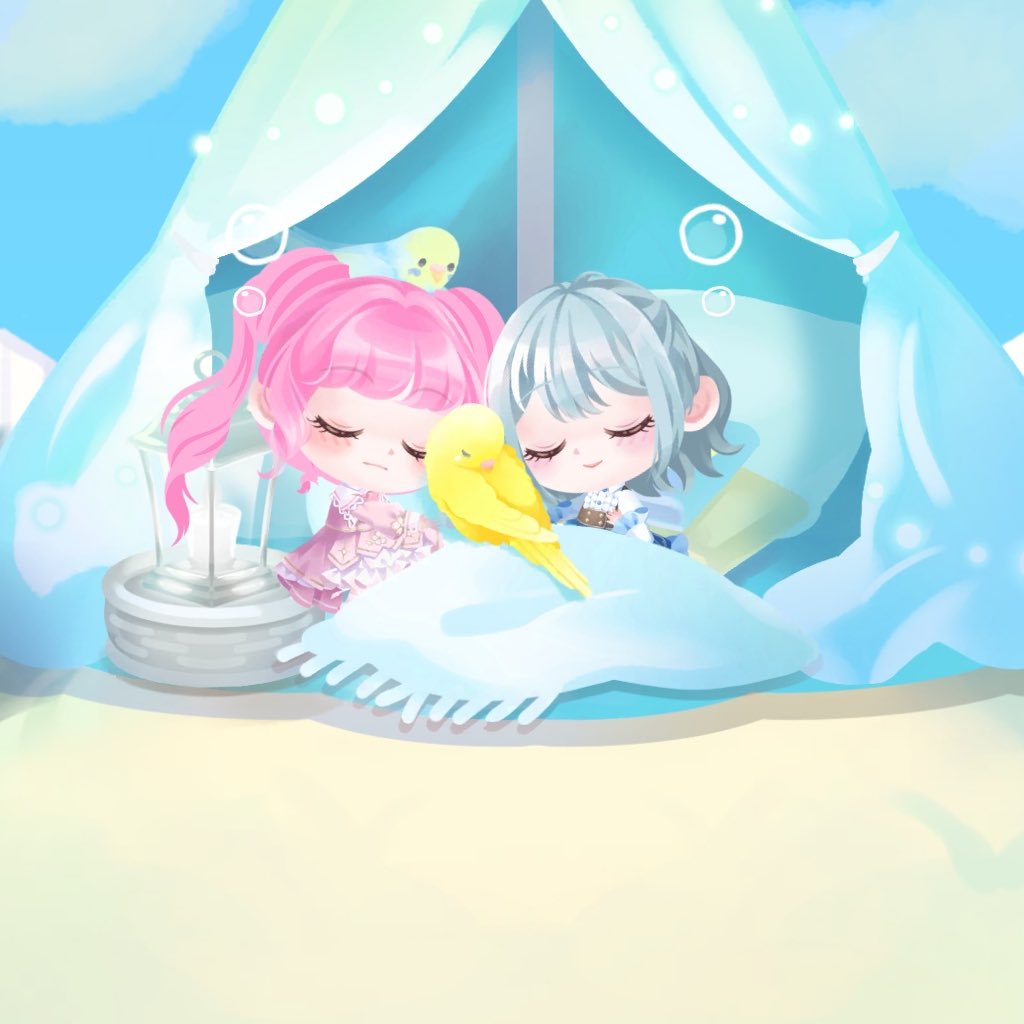 てぇてぇ双子どうぞ☁️🩷☁️🩵