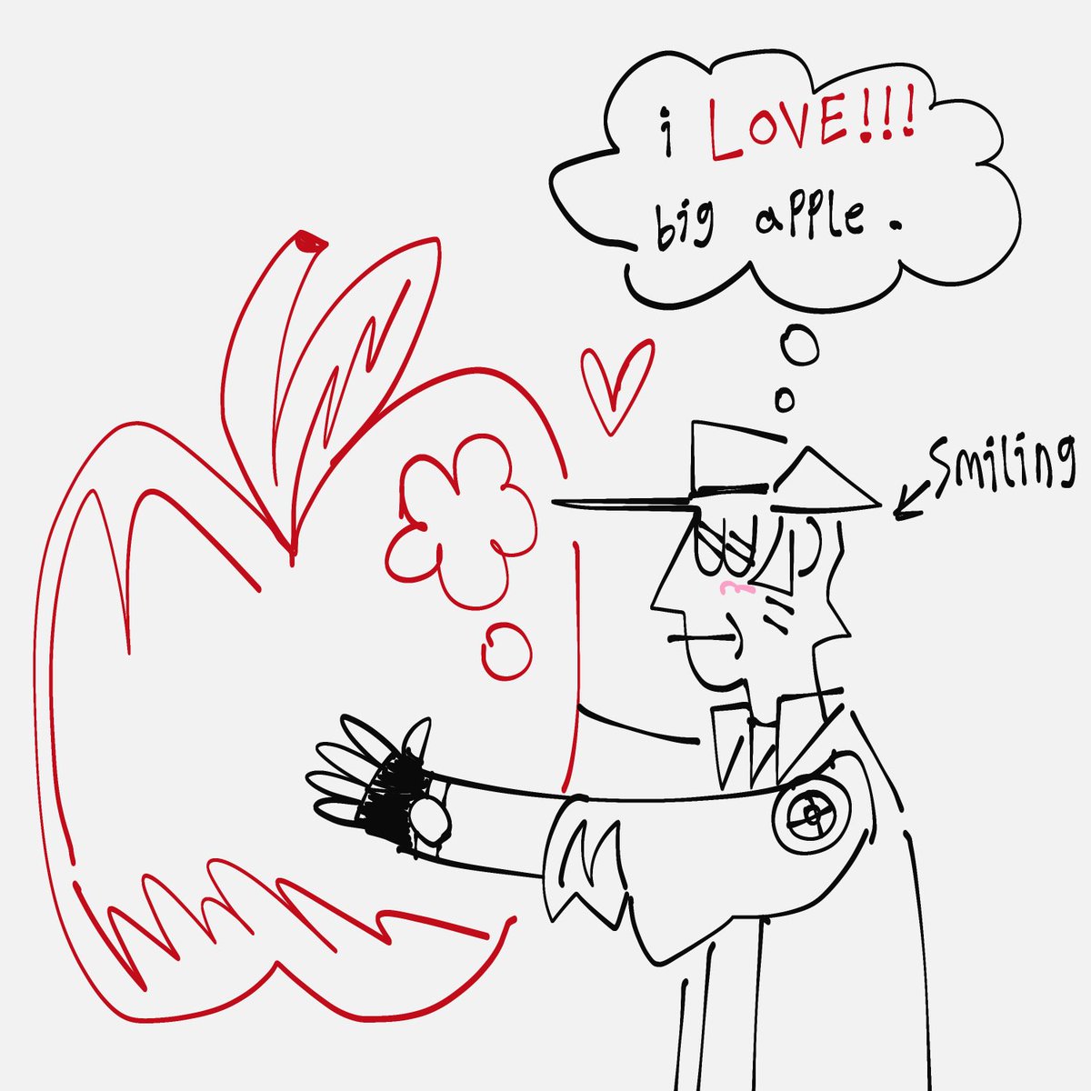 <a href="/EUMETOPlA/">maine ☕</a> im late.., i draw him with his famous giant apple ♥️  :^)