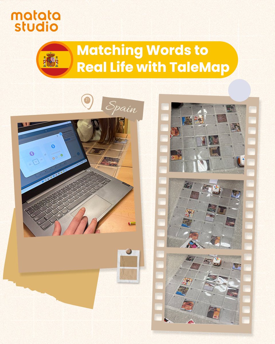 MatataStudioEDU's tweet image. In Spain, TaleMap and Tale-Bot Pro turn everyday scenes into play.
Children match word cards to familiar items, then code the robot to reach the right one. A fun way to build vocabulary, recognition, and sequencing through hands-on learning.
#MatataStudio #STEMeducation