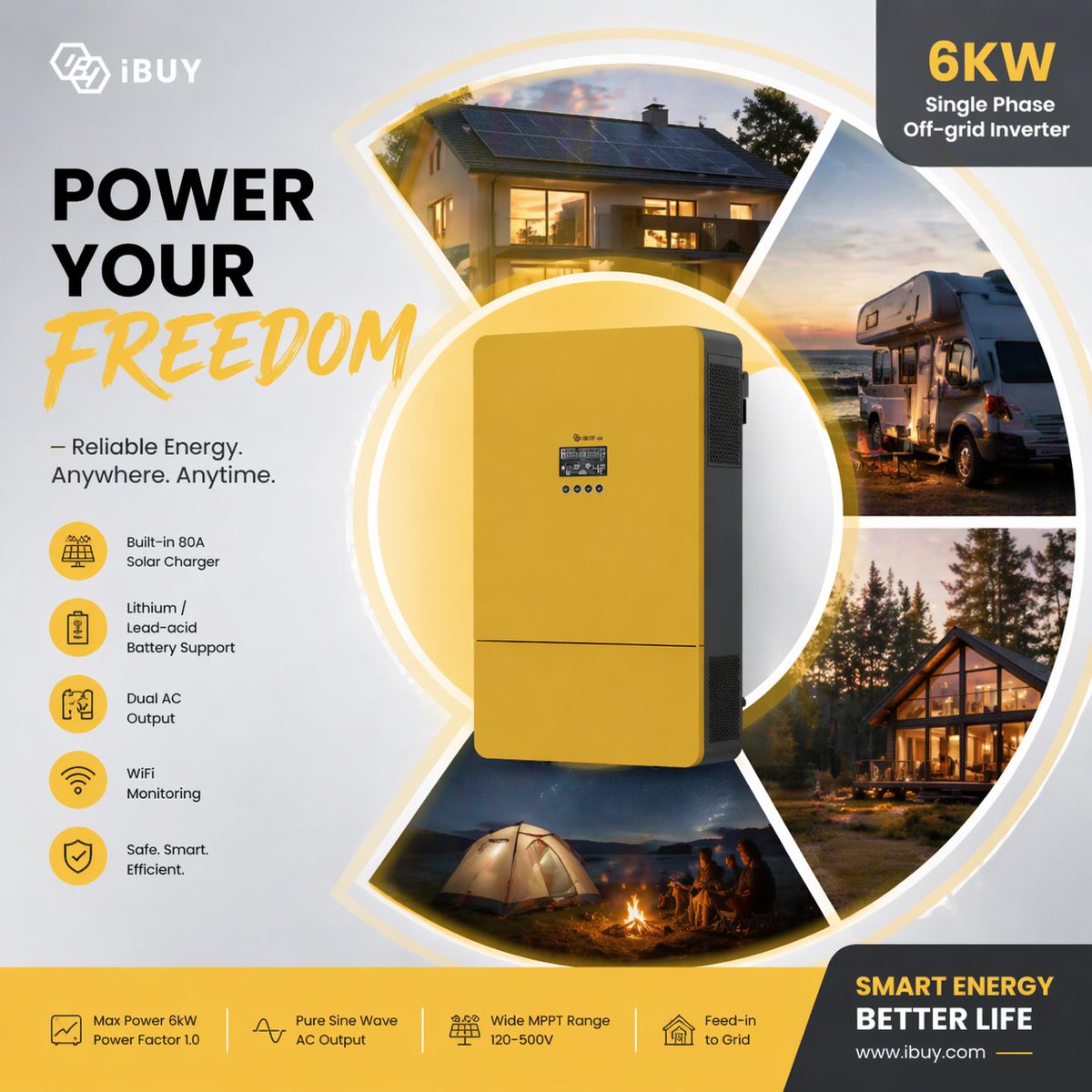 iBUY_IMEX's tweet image. Energy That Moves With You. ⚡

From modern homes to remote escapes, reliable power is no longer a limitation.

iBUY delivers flexible energy solutions that adapt to your lifestyle—bringing stability, independence, and comfort wherever you are.

#iBUY #OffGridLiving #SmartEnergy