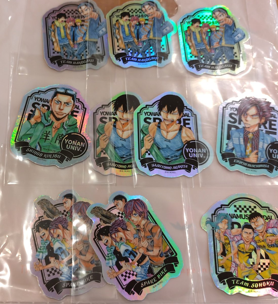 rin_torihiki001's tweet photo. 【交換】弱虫ペダルSPEAR BIKE
オーロラホログラムダイカットスマホシール

【譲】旧箱学3年3、金城、荒北2、待宮、スペアバイク13巻表紙2、旧総北3年

【求】井尾谷

求めは買い取りもしております。希望数までお断りいたしません。1枚でも嬉しいです◎
お声掛けお待ちしております🙇 https://t.co/iqmD50DXFv