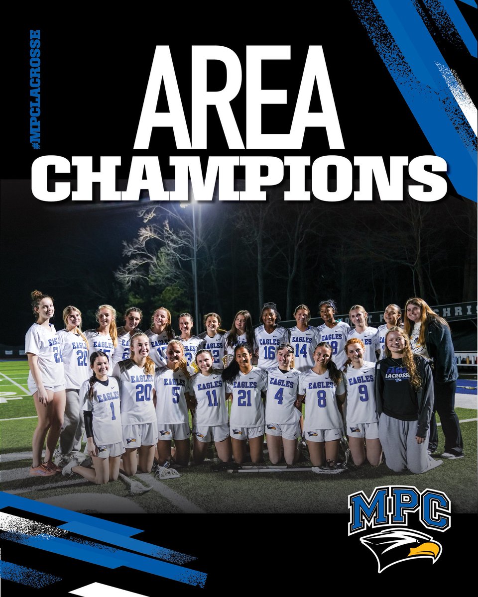 MPCAthletics's tweet image. Congratulations to the girls 
#MPCLacrosse team on winning the Division 1 Area 1 title!

#MPCWAY | #CommitmentToExcellence