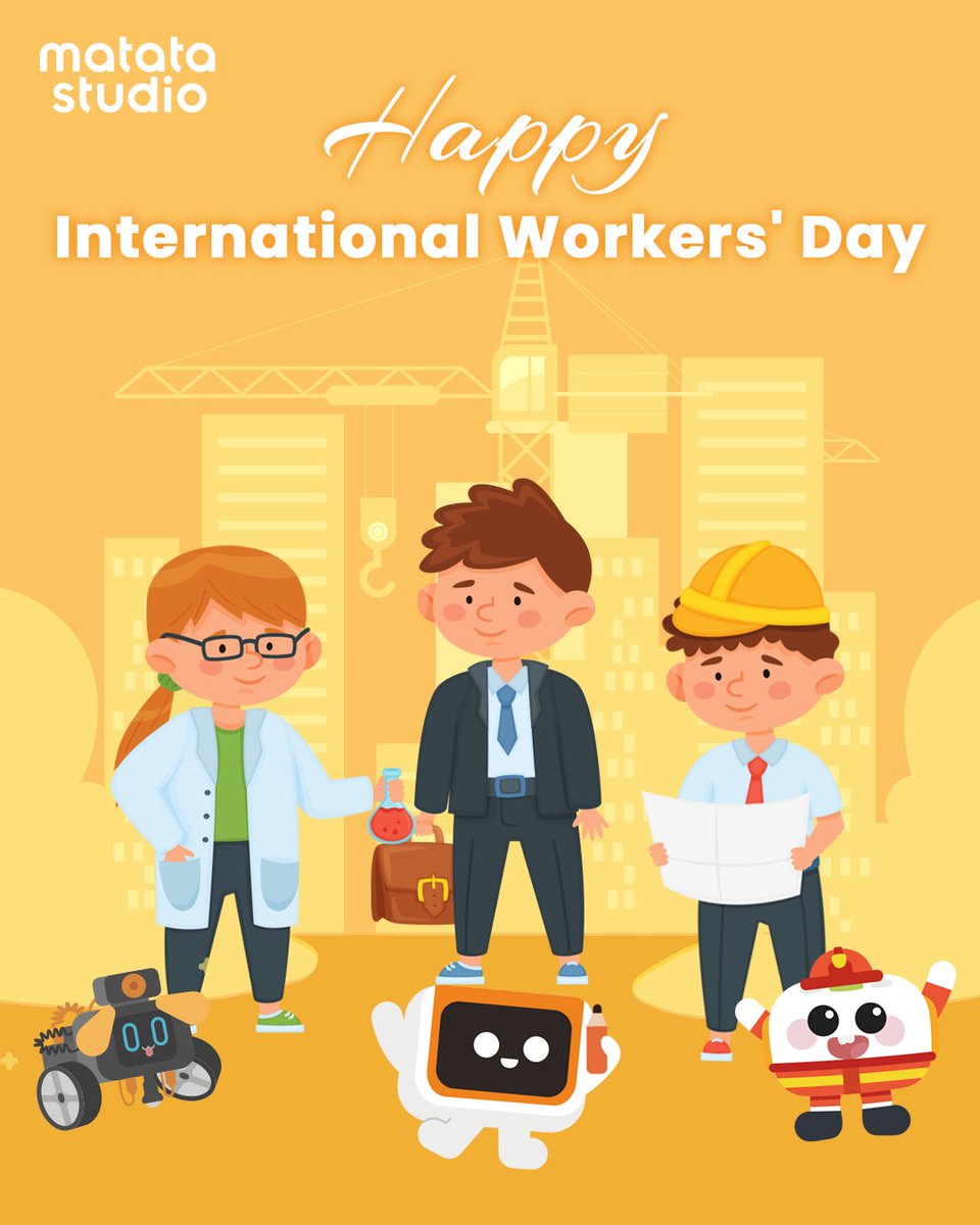 MatataStudioEDU's tweet photo. The creators of the future begin with what they learn today.
Celebrating curiosity, creativity, and the joy of learning this International Workers' Day.

#MatataStudio #STEMeducation #STEMkids #STEAM #InternationalWorkersDay https://t.co/QlCxAEoJHB