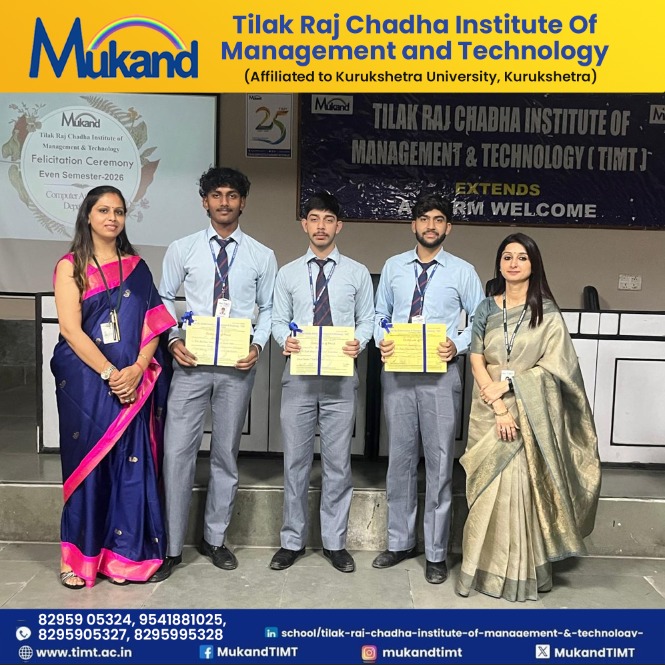 MukandTIMT's tweet image. TIMT proudly presents the Felicitation Ceremony 2026 for the Computer Applications Department, celebrating achievements, dedication and academic excellence.
Honouring the students and faculty who continue to set new benchmarks of success.
#TIMT #AcademicExcellence #StudentSuccess