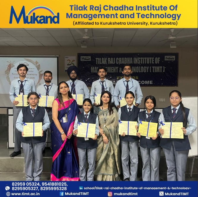 MukandTIMT's tweet image. TIMT proudly presents the Felicitation Ceremony 2026 for the Computer Applications Department, celebrating achievements, dedication and academic excellence.
Honouring the students and faculty who continue to set new benchmarks of success.
#TIMT #AcademicExcellence #StudentSuccess