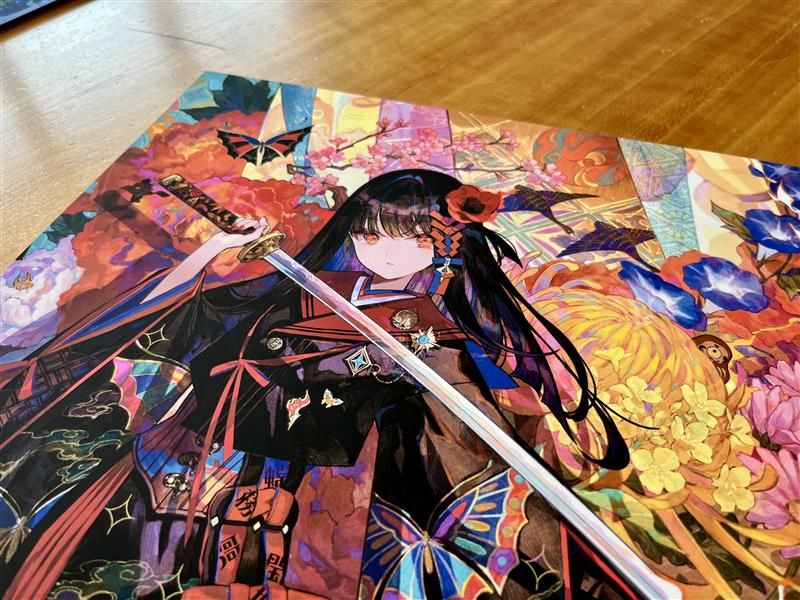 藤ちょこ金属絵 開封展示品 藤ちょこイラスト展 祝彩巡礼