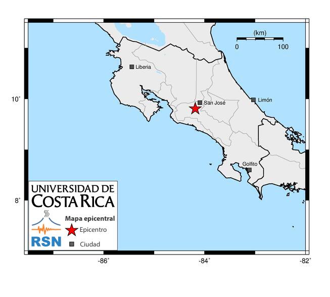 #SismoCR #TemblorCR Revisado, 27-4-2026, 9:49 pm, Mag: 5,3 Mw, Prof: 64 km, 2 km al Oeste de San Ignacio, Acosta