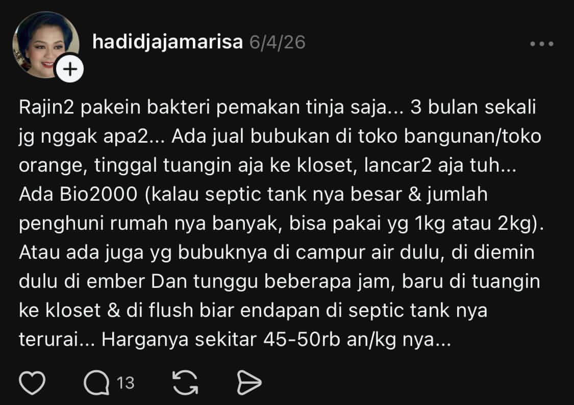 ratjunmuu's tweet photo. WC mampet? STOP panggil sedot WC dulu 😭🚨
ternyata ada trik murah biar “hancur sendiri” di dalam…
yang biasanya habis hampir juta, ini bisa hemat total 😳
serius, kenapa baru tau sekarang?! 💀 https://t.co/17CFKW4CEr