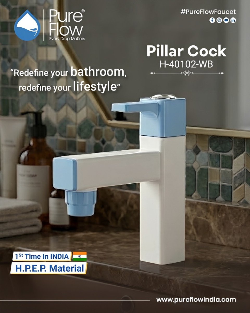 PureFlowFaucet's tweet image. ✨ Elegant Pillar Cock: Where Style Meets Practicality. 💧
Elevate your wash space with our durable, stylish, and reliable fittings that add beauty to every corner.

#pureflow #bath #pillarcock #plumber #taps