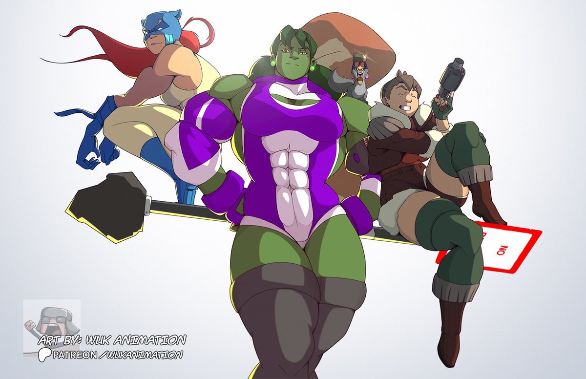 wukanimation's tweet photo. She-Hulk, Hellcat, Squirrel Girl, and Tippy Toe in the A-Force! These three would be my main three for that specific team modelled somewhat after K-pop Demon Hunters!! #shehulk https://t.co/Ku7QoImWk4