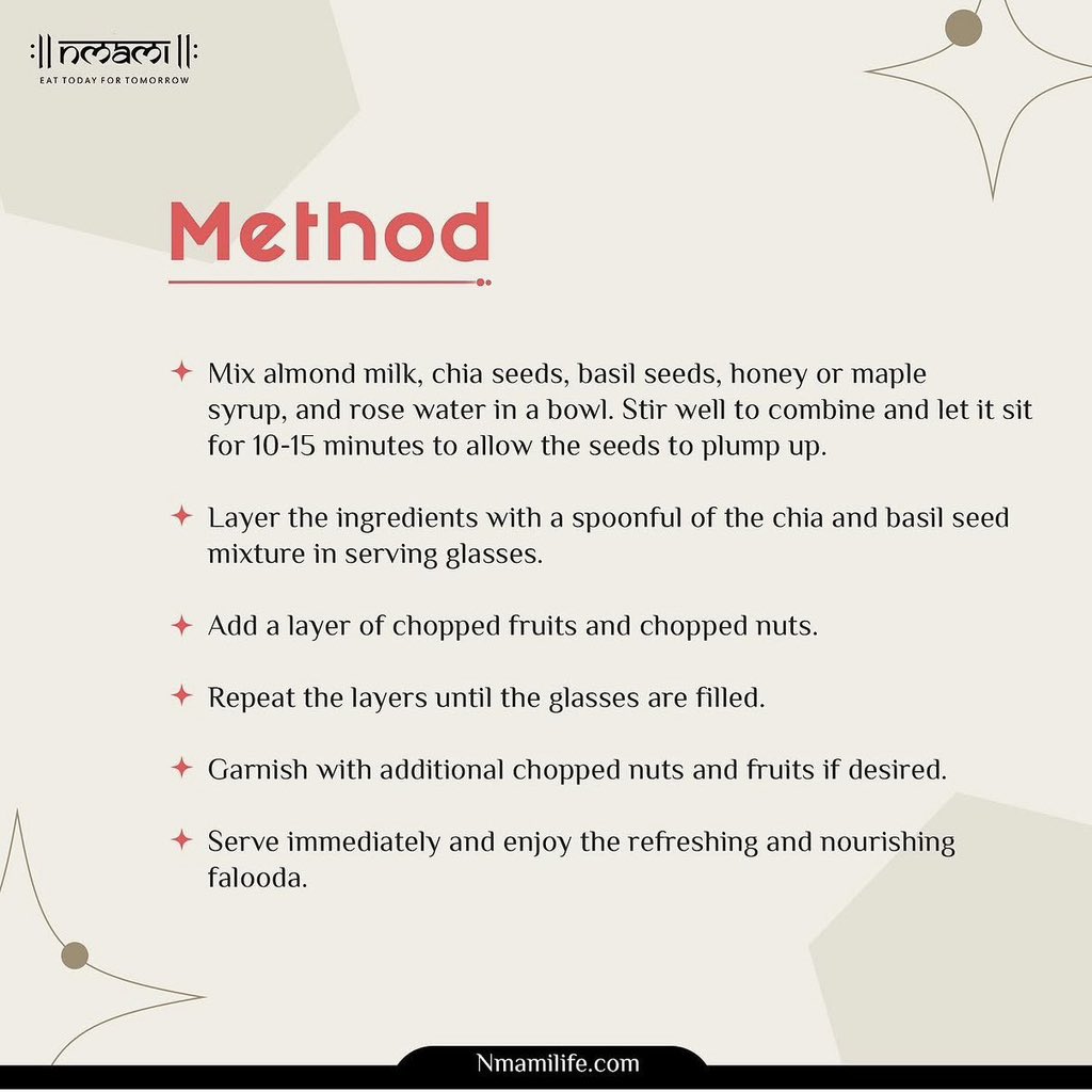 nmamilife's tweet photo. Recipe of the day 
—
Indulging in the vibrant and refreshing world of Vegan Falooda! A cruelty-free twist on a classic favorite. Savoring every plant-based sip and savor, one delicious layer at a time.
#Nmamilife #NmamiLifeGirl #EatTodayForTomorrow #Nutrition #Nutritionist #Diet https://t.co/yMx57gWYxO