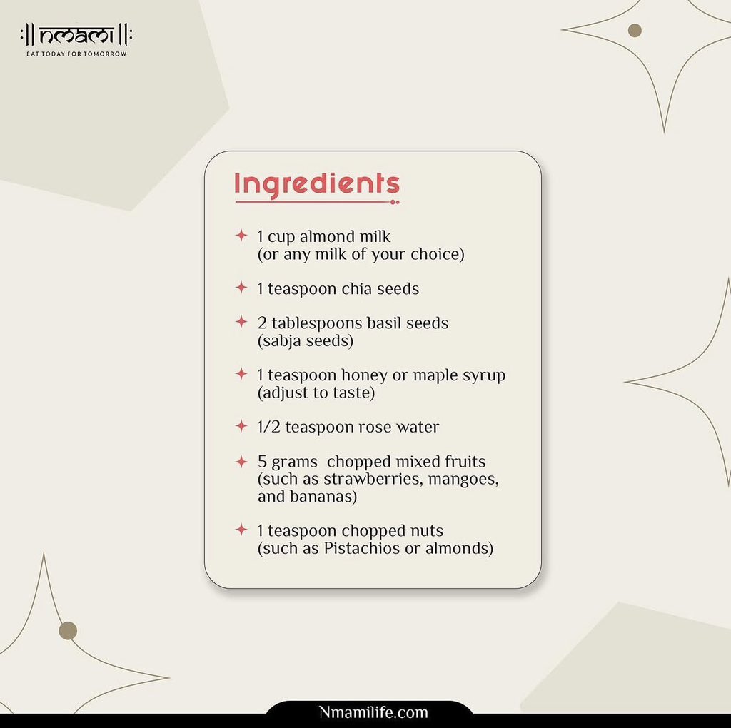 nmamilife's tweet photo. Recipe of the day 
—
Indulging in the vibrant and refreshing world of Vegan Falooda! A cruelty-free twist on a classic favorite. Savoring every plant-based sip and savor, one delicious layer at a time.
#Nmamilife #NmamiLifeGirl #EatTodayForTomorrow #Nutrition #Nutritionist #Diet https://t.co/yMx57gWYxO