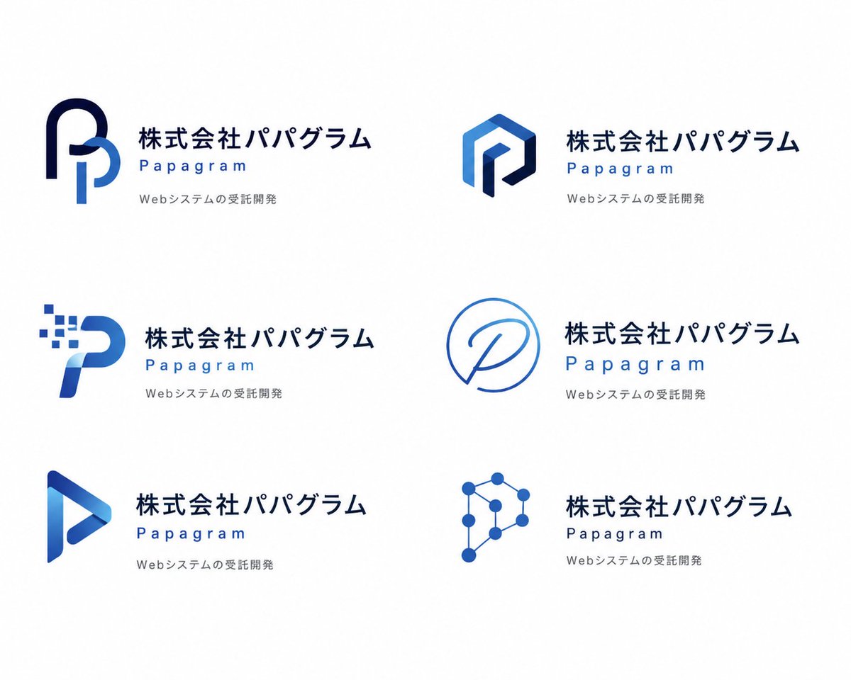 Modern Corporate Logo Concept Grid