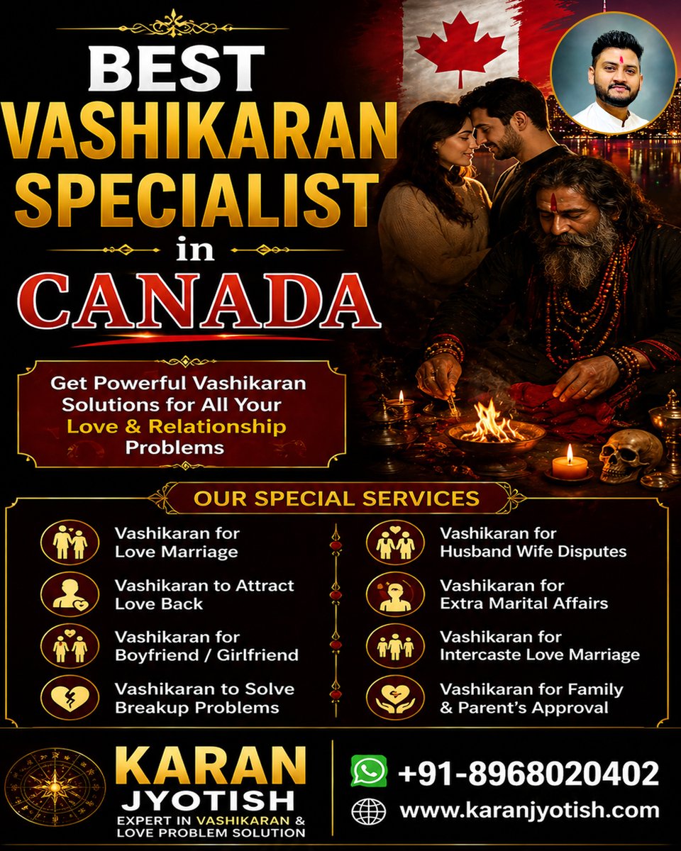 Karanjyotish7's tweet image. Best Vashikaran Specialist in Canada

For immediate help, reach out at 📞89680 20402. We’re active 24/7 to serve you better — India &amp;amp; worldwide.

karanjyotish.com/best-vashikara…

#astrologer #bestvashikaranspecialistincanada #horoscope #zodiac #astrology