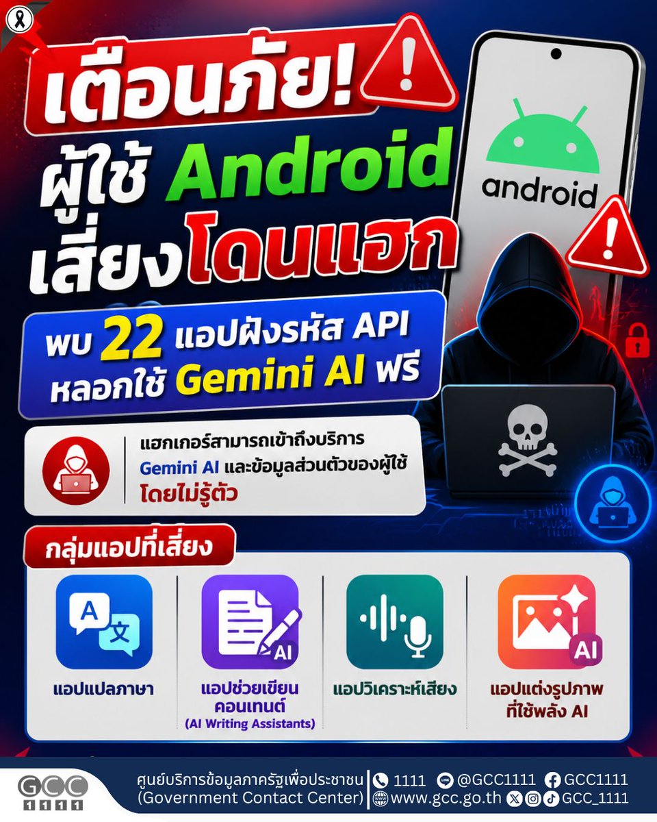 ศูนย์บริการข้อมูลภาครัฐเพื่อประชาชน (GCC1111) tweet media