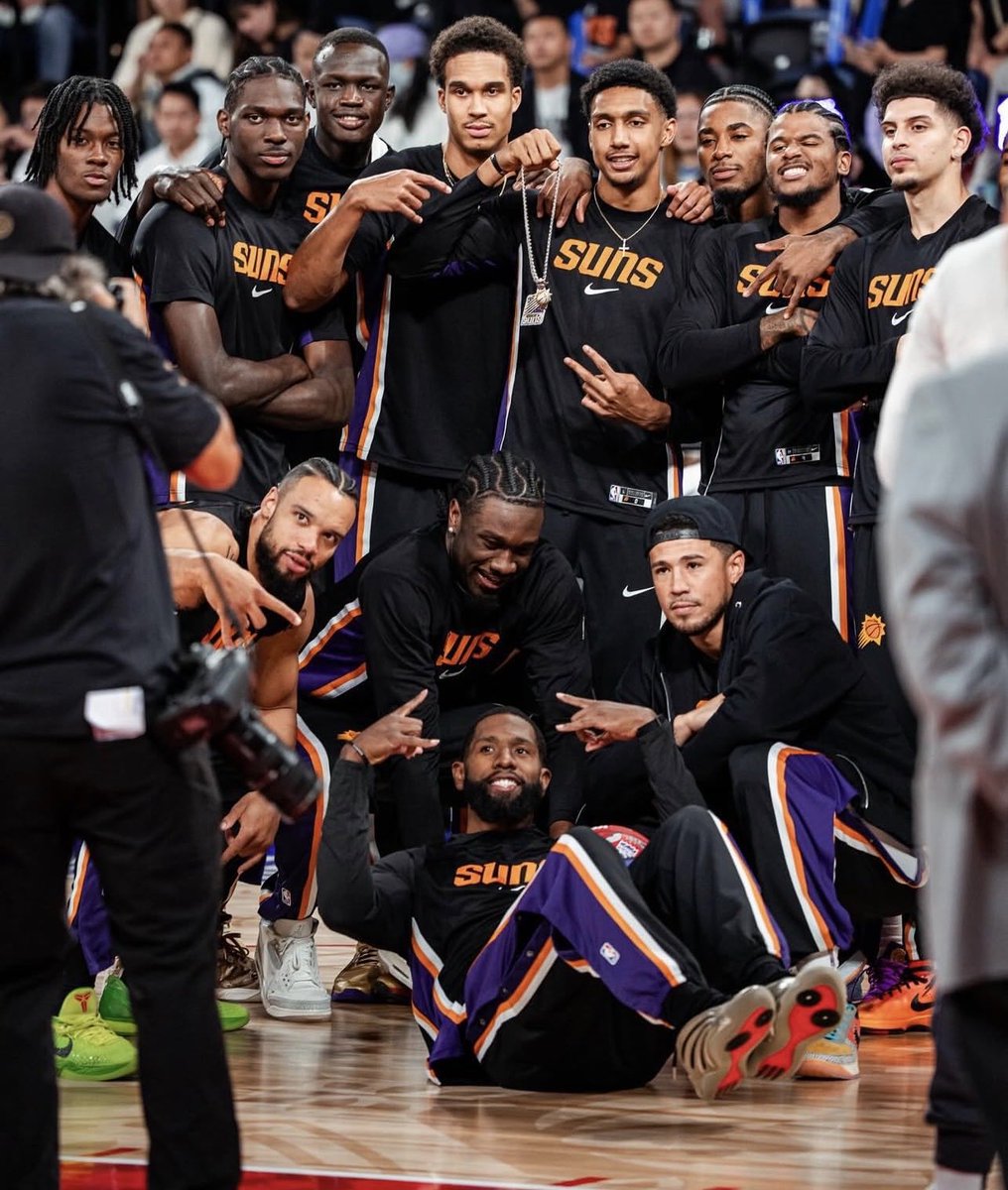 DevinBookerMuse's tweet photo. It sucks to see the Suns’ season come to an end, but this team gave us something to believe in again.

After everything last season, most people had them at the bottom of the league. They proved everyone wrong. They competed every night and played with way more intensity and toughness.

It didn’t end the way we wanted, but you could see the difference with this year’s team.

There’s a lot to look forward to next season 🙌